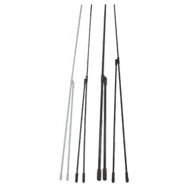 Umbrella ribs with molded fittings